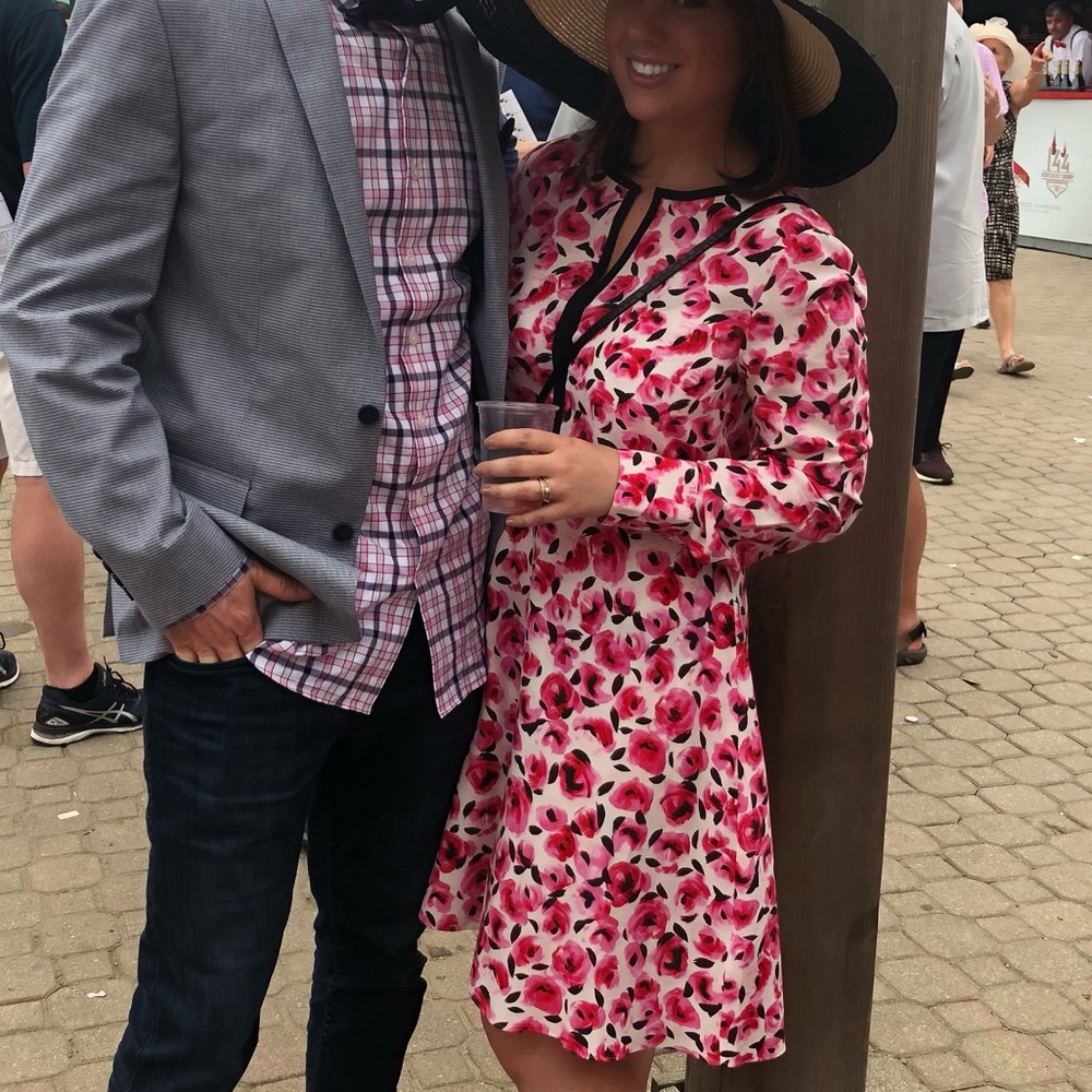 Kate Spade Size 6 Floral Long Sleeve Dress